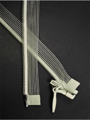 Átlátszó bonntható rejtett cipzár 40cm-es - IVORY (Elefántcsontszínű)
